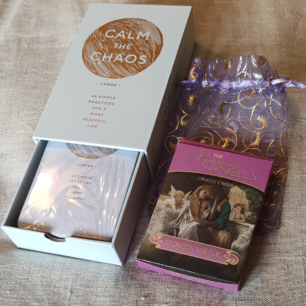 CALM THE CHAOS AND ROMANCE ANGELS CARD SET